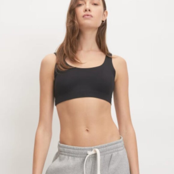 NEW Everlane Perform Sport Bra Pull on Stretch Tank top in  Black XXL - Picture 2 of 9